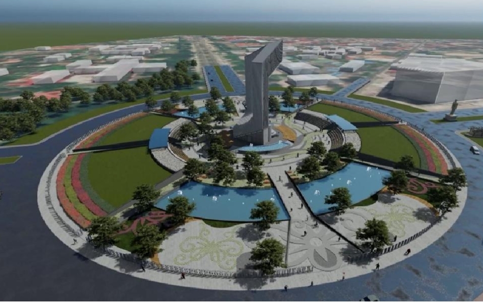 Habiskan Dana Rp96 8 Miliar Proyek Bundaran Besar Palangka Raya